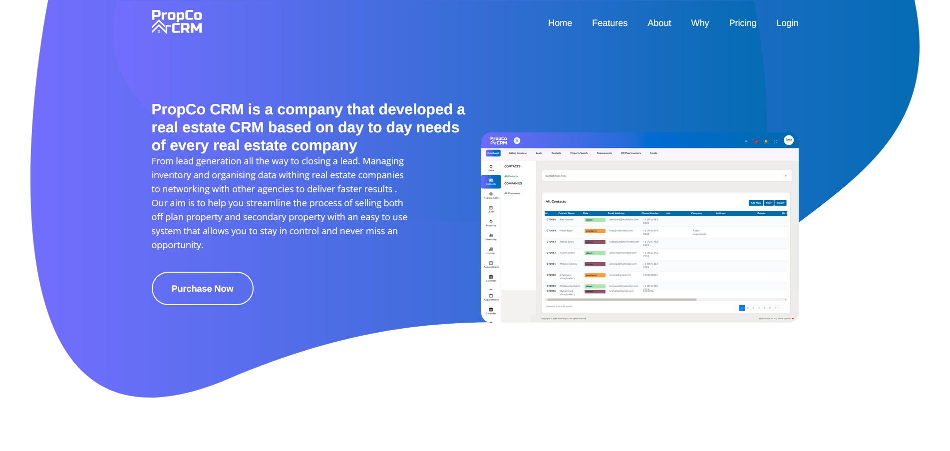 PropCo CRM – Real Estate Customer Relationship Management System